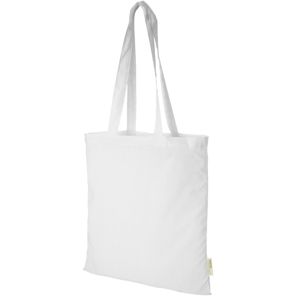 Logo trade promotional giveaway photo of: Orissa 140 g/m² organic cotton tote bag 7L